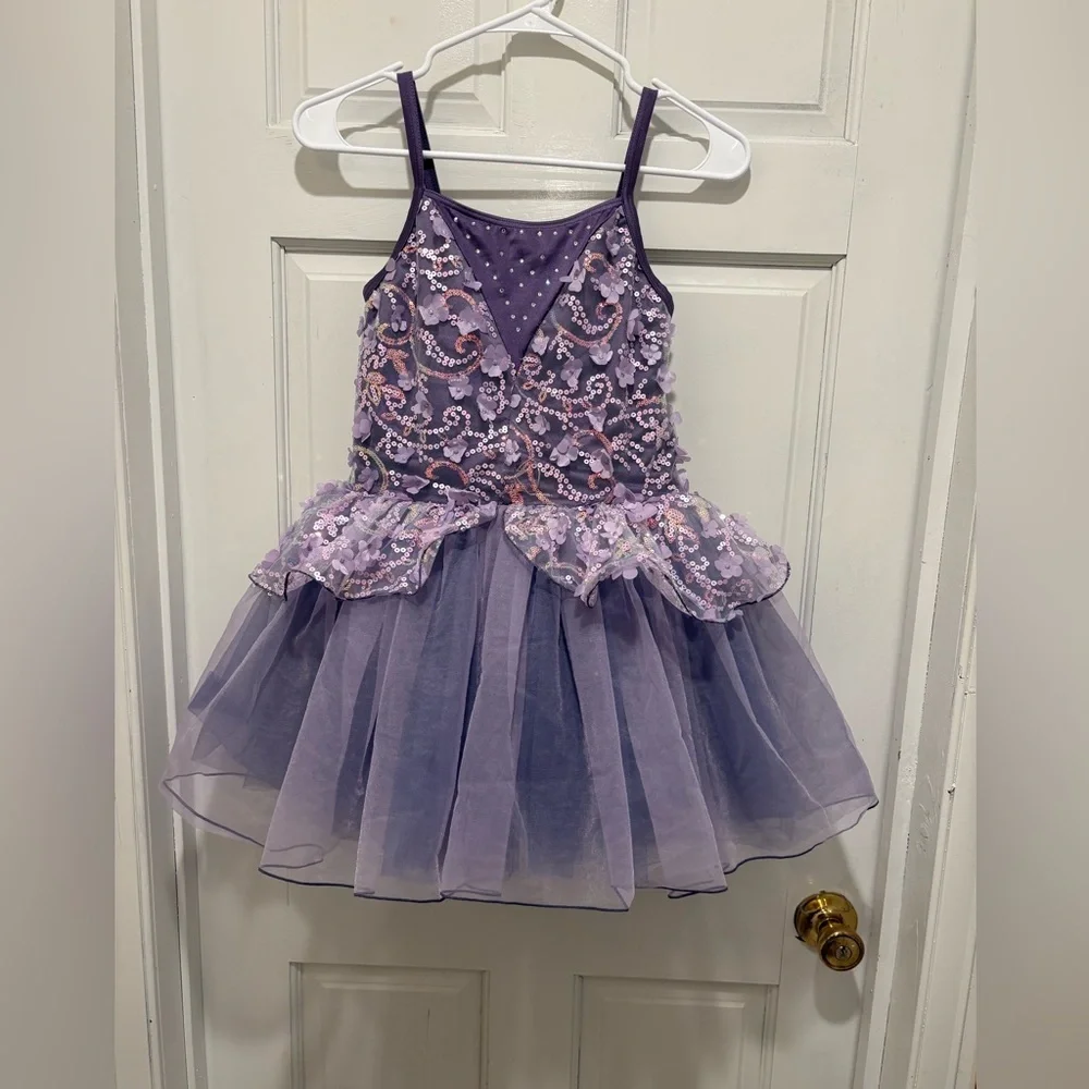 Weissman Lavender Sequin Kids Dance Costume